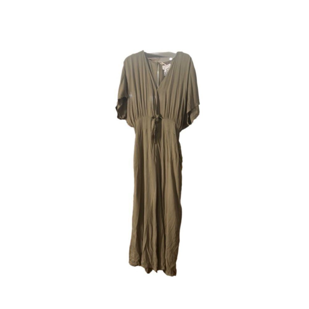 NWT MUSTARD SEED OLIVE COLOR JUMPER ROMPER SIZE L